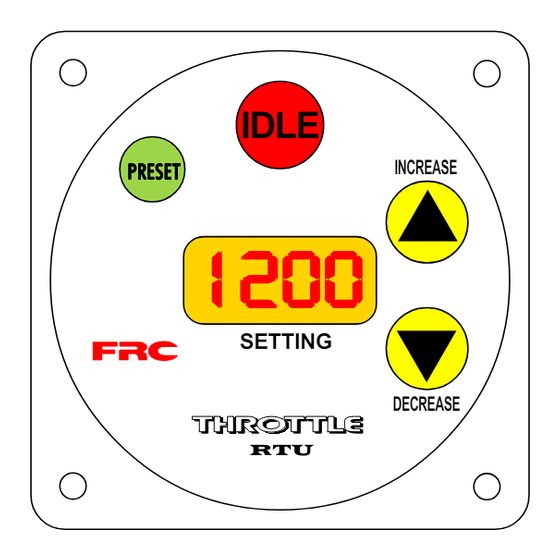 FRC RTU 1 Operating Instructions Manual