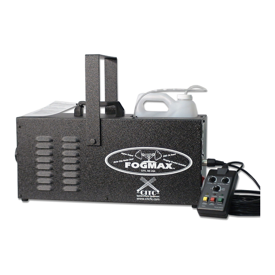CITC FOG-MAX Series Manuals
