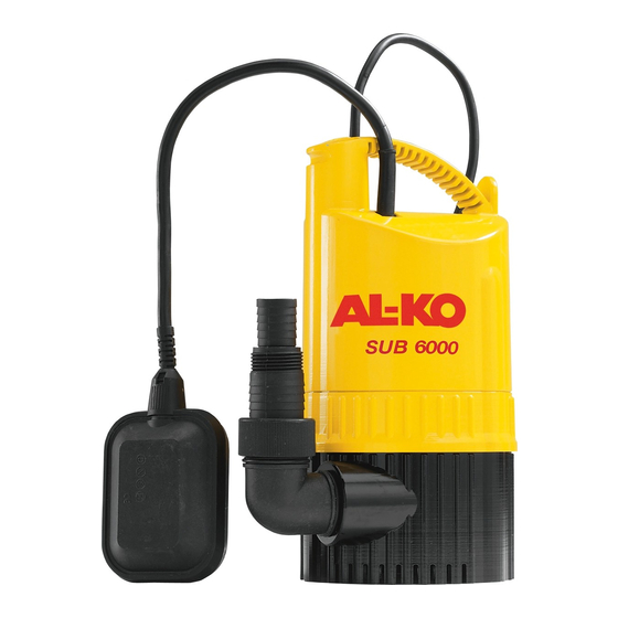 AL-KO SUB 6000 Operating Instructions Manual