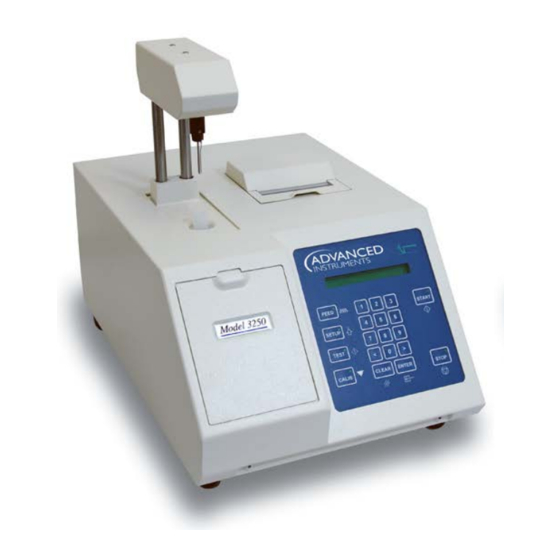 ADVANCED INSTRUMENTS OSMOMETER 3250 SERVICE MANUAL Pdf Download