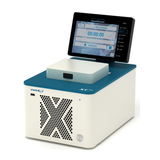 VWR XT96 Manuals