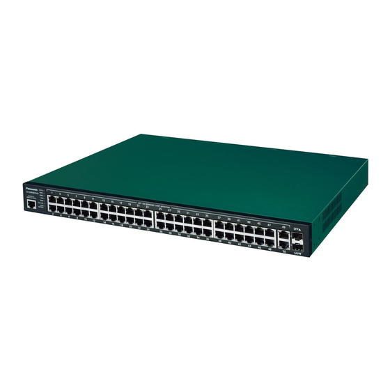 Panasonic GA-AS16TPoE+ Gigabit PoE Switch Manuals