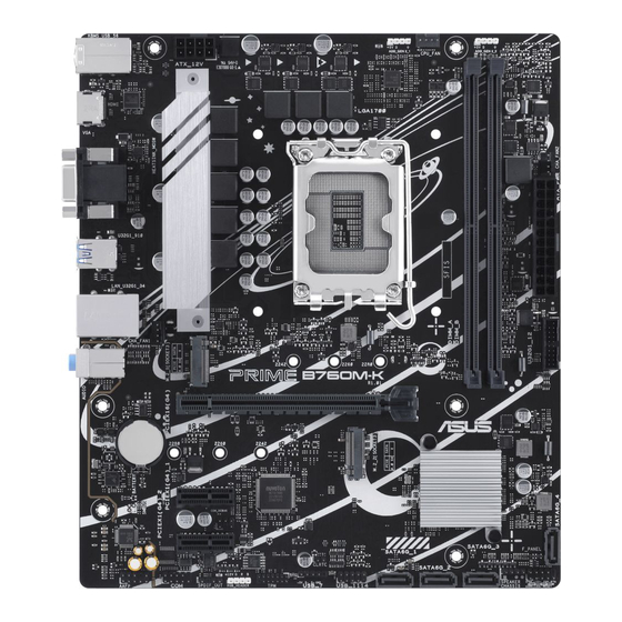 Asus PRIME B760M-K Manuals