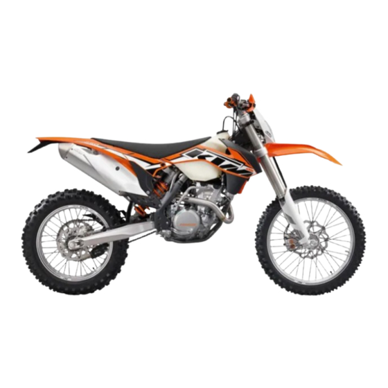 KTM 250 EXC-F 2014 Setup Instructions