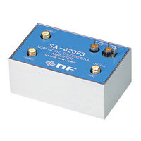 NF SA-420F5 Instruction Manual