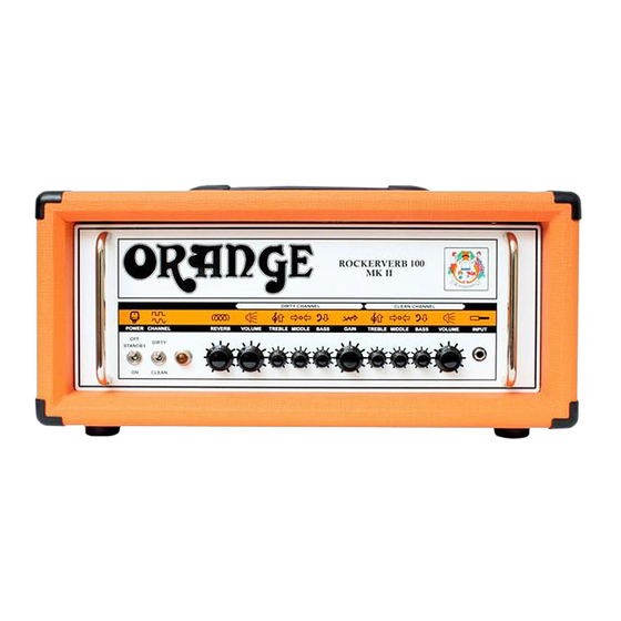 ORANGE Rockerverb 50 MKII Owner's Manual