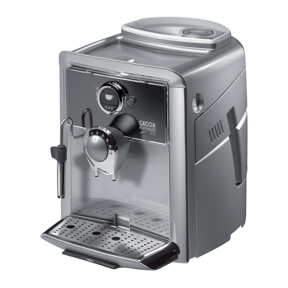 Gaggia PLATINUM EVENT Technical & Service Manual