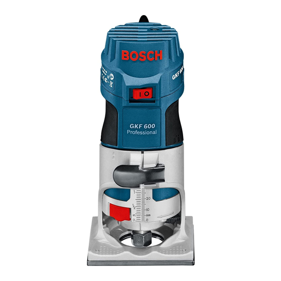 Bosch GKF 600 Professional Manuals