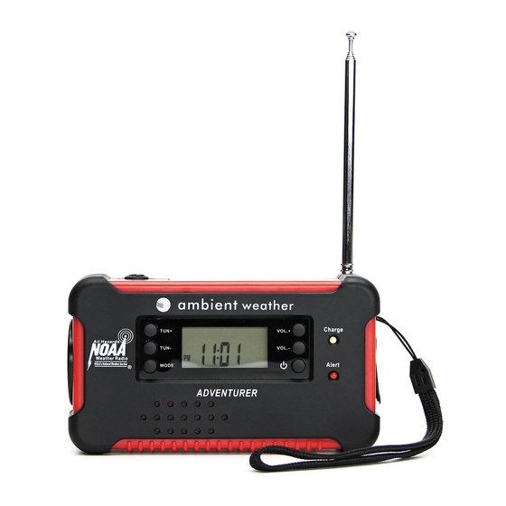 Ambient Weather WR-111B ADVENTURER User Manual