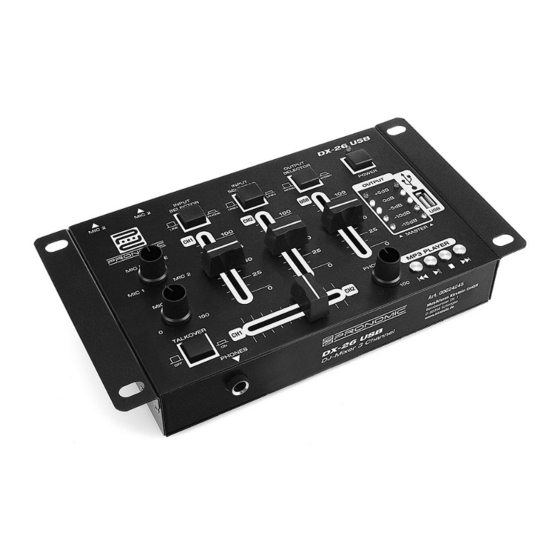 Pronomic DX-26 USB User Manual