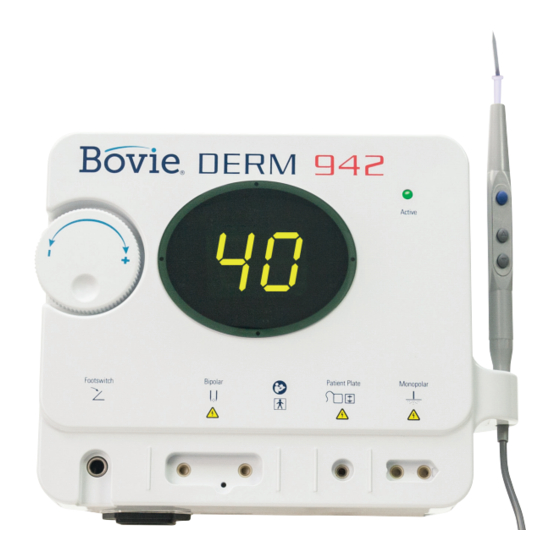 Bovie DERM 941 User Manual