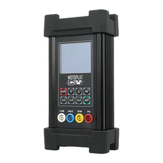 Motoplat VC-3.1 Handheld Tester Manuals