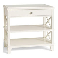 Potterybarn LATTICE BEDSIDE WIDE Assembly Instructions