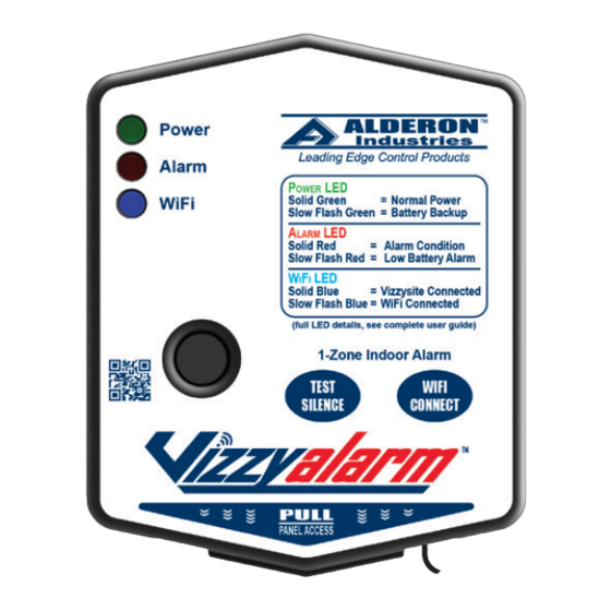 Alderon Industries Vizzyalarm VZW-02 Operation, Maintenance And Installation Manual
