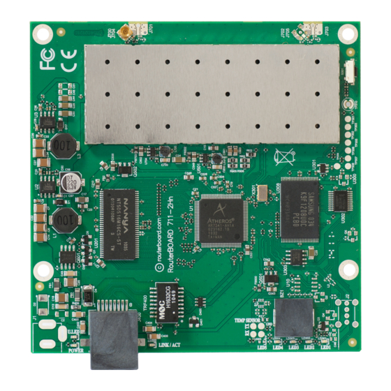 MikroTik RouterBOARD 711G-5HnD Quick Setup Manual And Warranty Information