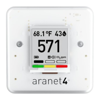 Aranet 4 Quick Start Manual