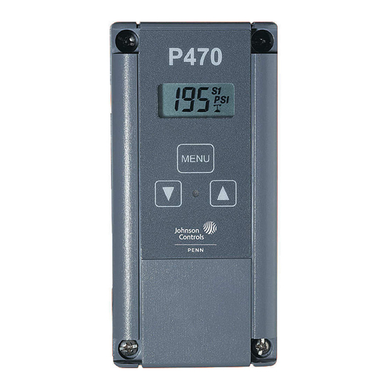 Johnson Controls PENN P470 Product/Technical Bulletin