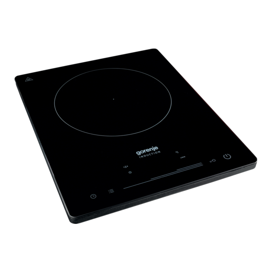 User Manuals: Gorenje ICE2000SP Induction Hotplate