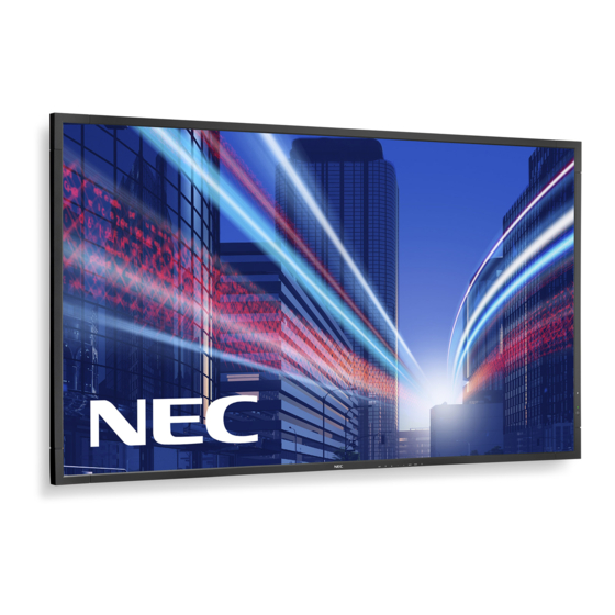 NEC MultiSync V423-DRD 42-Inch Display Manuals