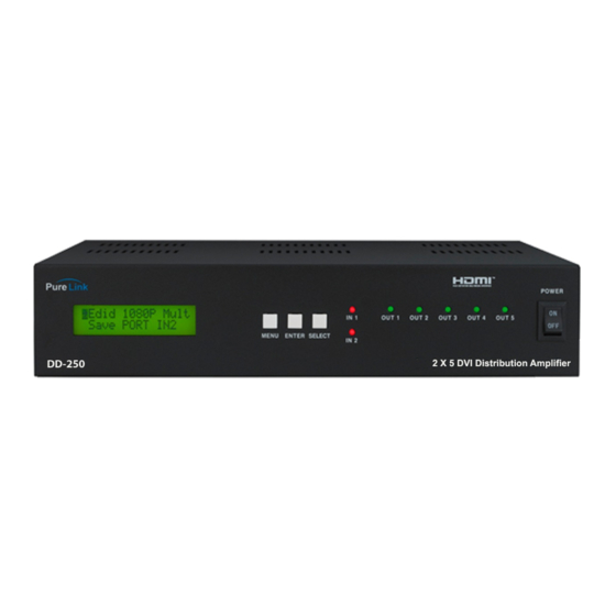 Dtrovision PureLink DD-250 Owner's Manual