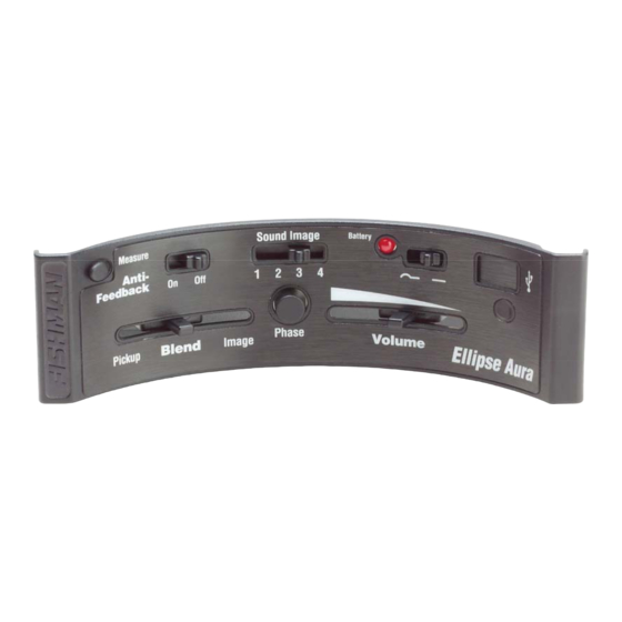 Fishman Ellipse Aura PRO-AUR Operating Instructions
