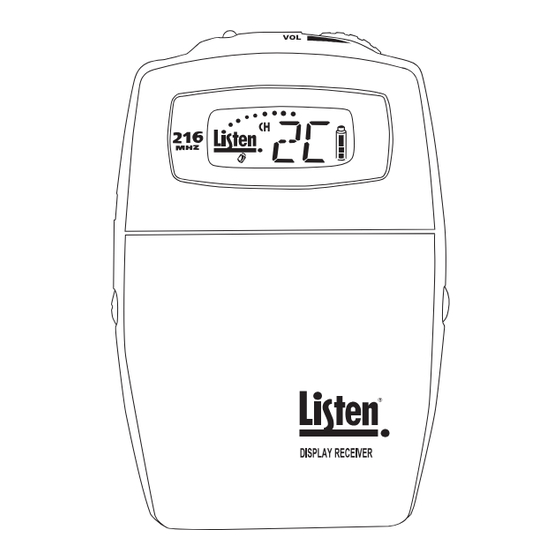 Listen LR-500 User Manual