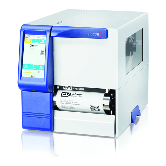 Carl Valentin Spectra II Service Manual