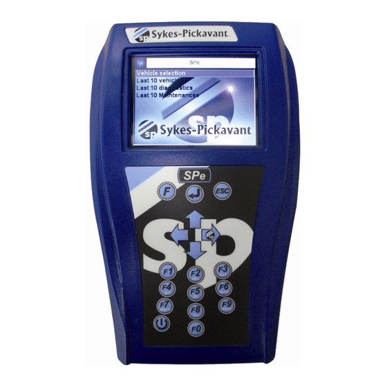Sykes-Pickavant SPe User Manual