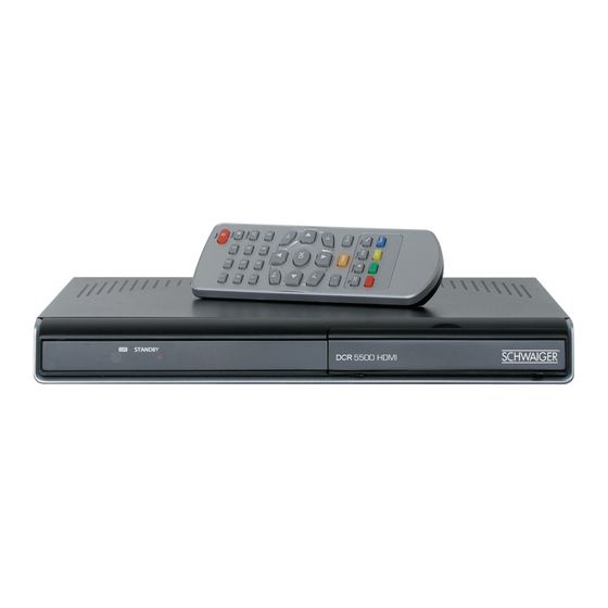 Schwaiger DCR 5500 HDMI Operating Instructions Manual