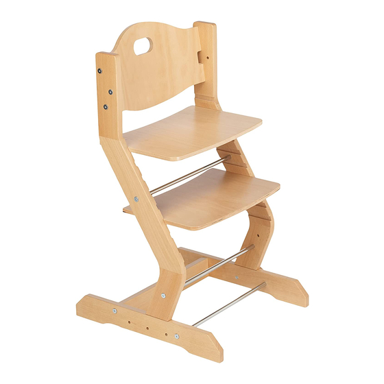 tiSsi DawOst High chair Directions For Use Manual