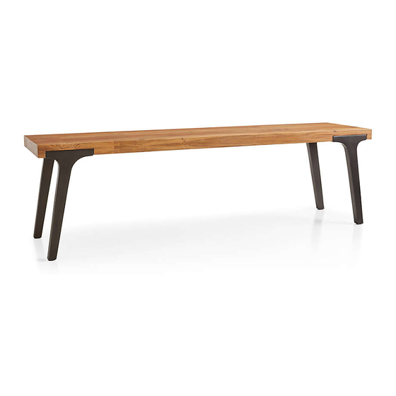 Crate&Barrel Lakin Assembly Instructions