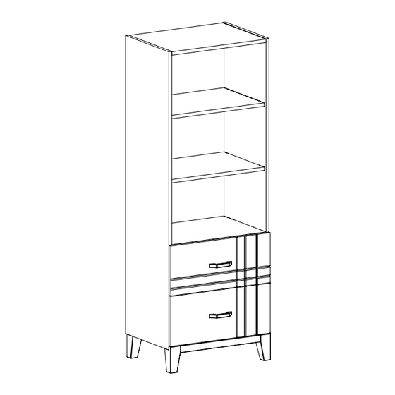 Meblik Bookcase 60 Low Manual