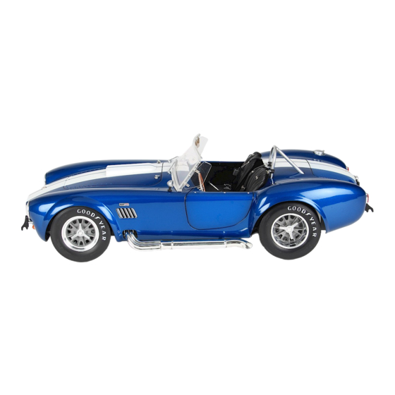 Agora Models 1965 SHELBY COBRA 427 S/C Build Instructions