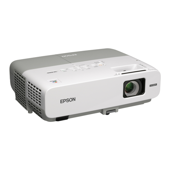 Epson PowerLite 826W Specifications