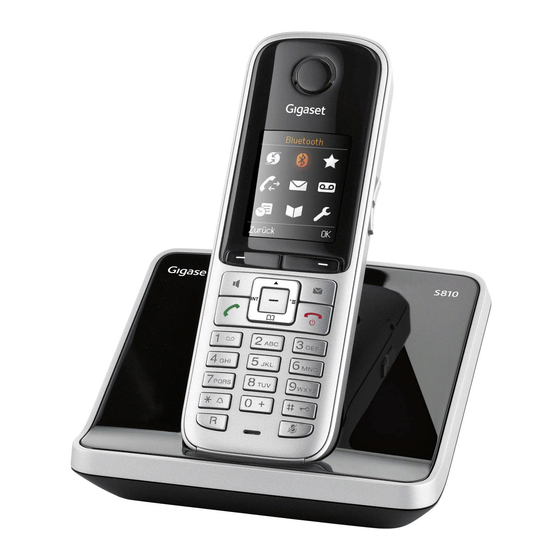 Gigaset S810 Manual