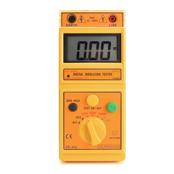 Promax PE-455 User Manual
