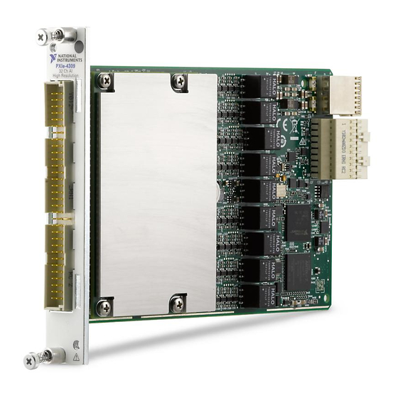 National Instruments SC Express PXIe-4309 User Manual