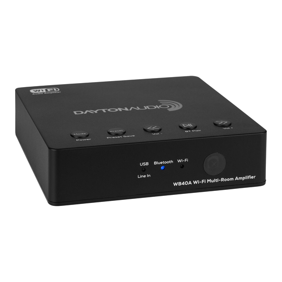 DaytonAudio WB40A Quick Start Manual
