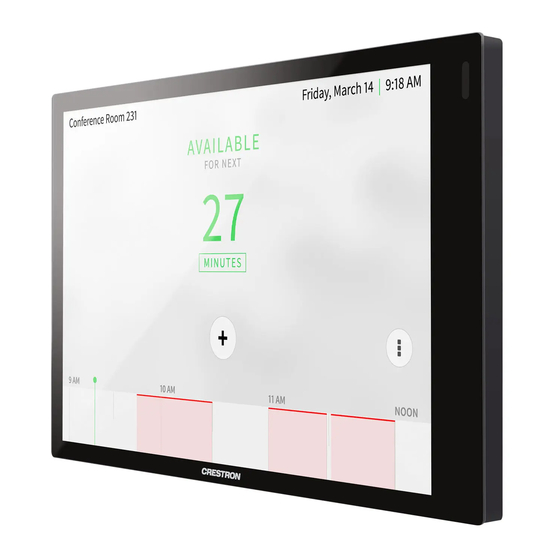 Crestron TSW-570 Quick Start Manual