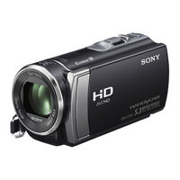 Sony HDR-CX210/B Operating Manual