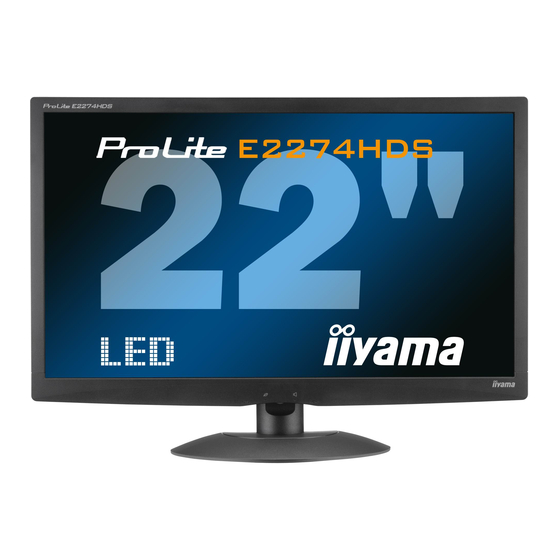 Iiyama ProLite E2274HDS-2 User Manual