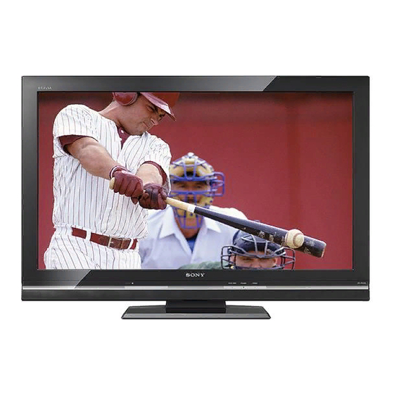 Sony BRAVIA KDL-52V5100 Operating Instructions Manual