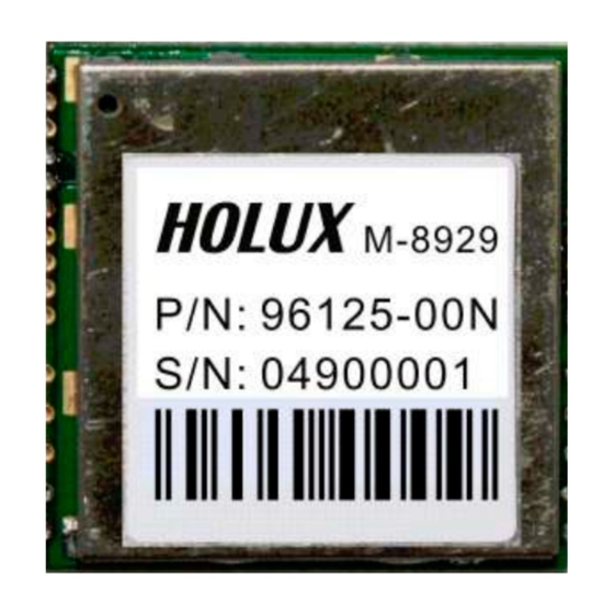 Holux M-89 Specification
