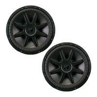 Kicker CompVR CVR8 Owner's Manual