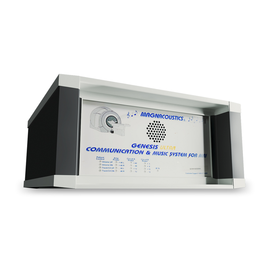 Magnacoustics Genesis ULTRA Installation And Operation Manual