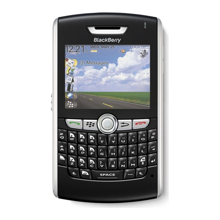 Blackberry 8800 Series User Manual Supplement
