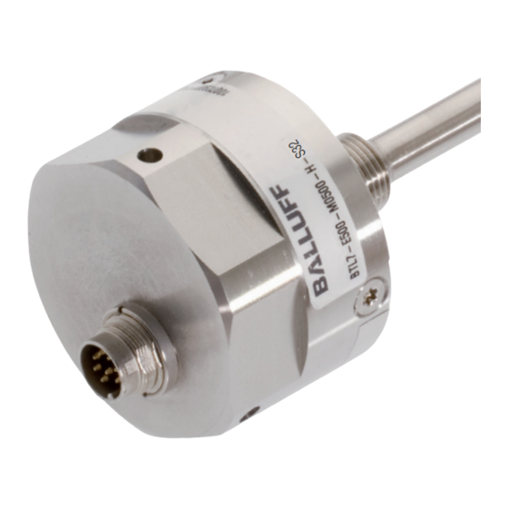 BALLUFF BTL7 SERIES CONDENSED MANUAL Pdf Download ManualsLib