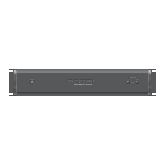 Rotel RKB-250 Technical Manual