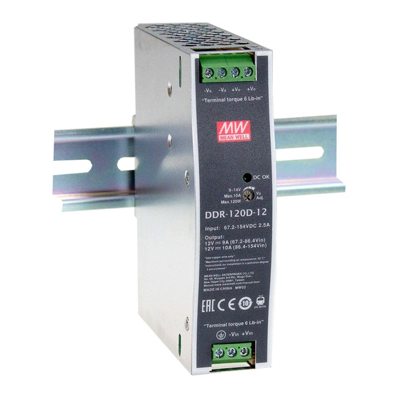 Mean Well DDR-120A-12 Installation Manual