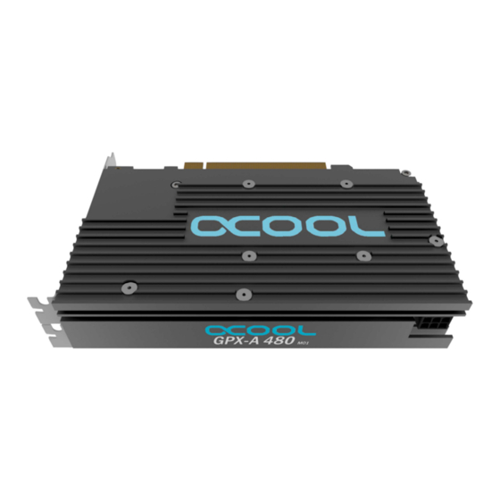 Alphacool GPX-A 480-M01 Instruction Manual
